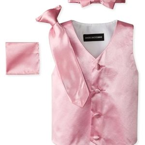AMERICAN EXCHANGE LITTLE BOYS'S' SATIN 4 PIECE VEST SET AMERICAN EXCHANGE BOYS 2